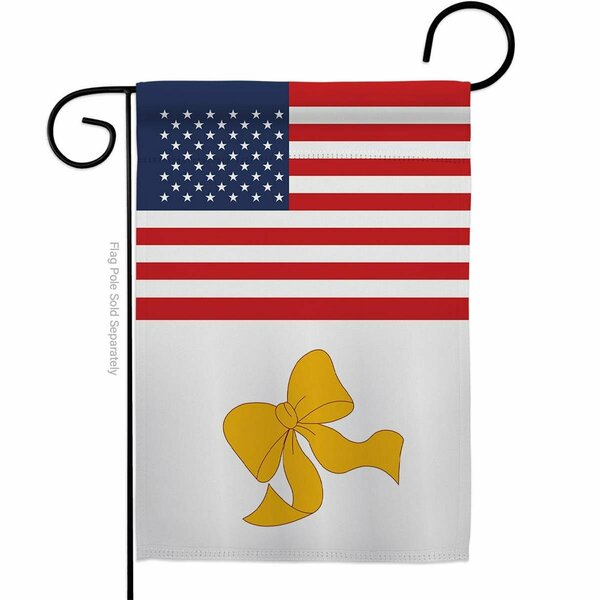 Guarderia 13 x 18.5 in. US Yellow Ribbon Garden Flag with Armed Forces Service Double-Sided  Vertical Flags GU4223759